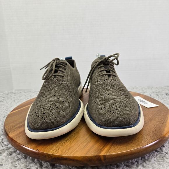 Cole Haan 2.ZeroGrand Gray Stitchlite Wingtip Business Casual Oxford Mens 8 M - Picture 4 of 12